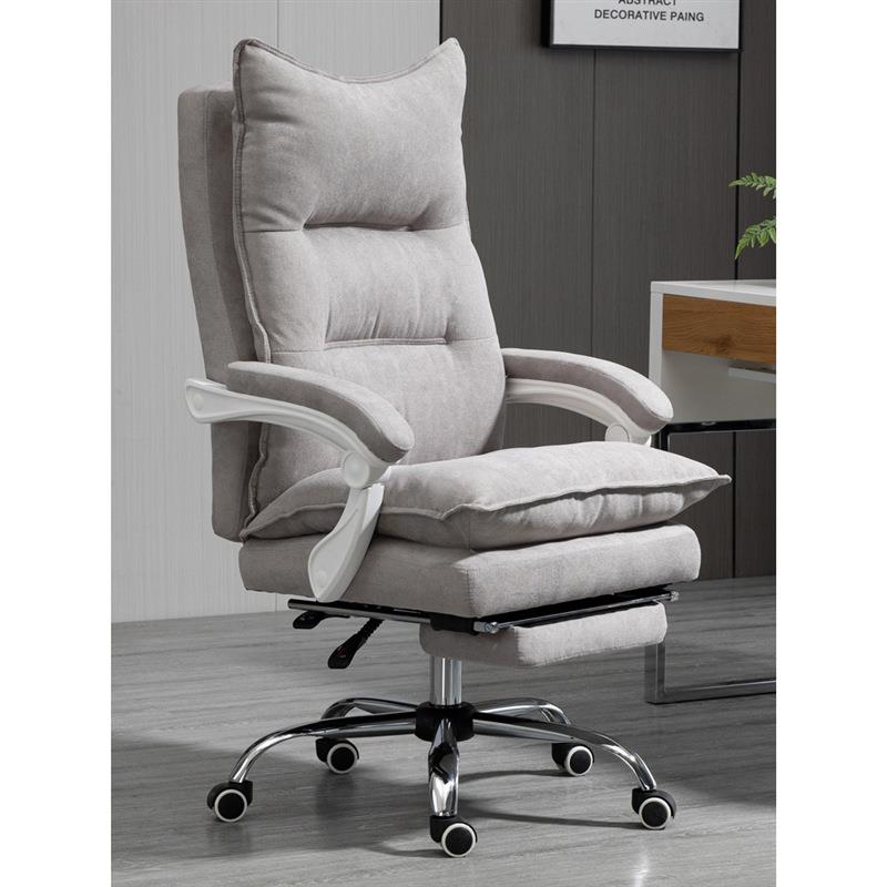 电脑椅家用可躺老板椅舒适久坐办公椅商务靠背椅子宿舍布艺书房椅