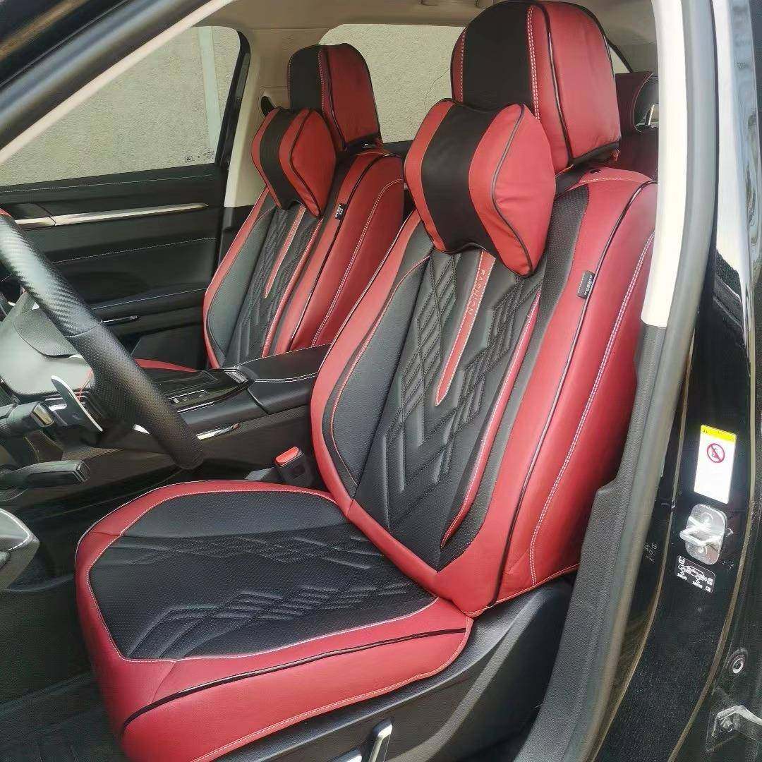 打孔全皮汽车坐垫全包围汽车坐垫四季垫五座通用车型纳帕皮革座垫