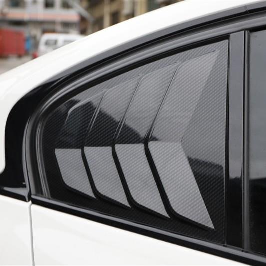 16-19款3系320li百叶窗碳纤维内饰改装贴es百叶窗面板装饰贴片