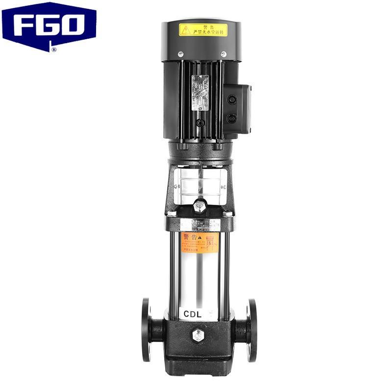 FGO不锈钢立式多级离心泵铸铁底坐适用无腐蚀介质25CDL2-100