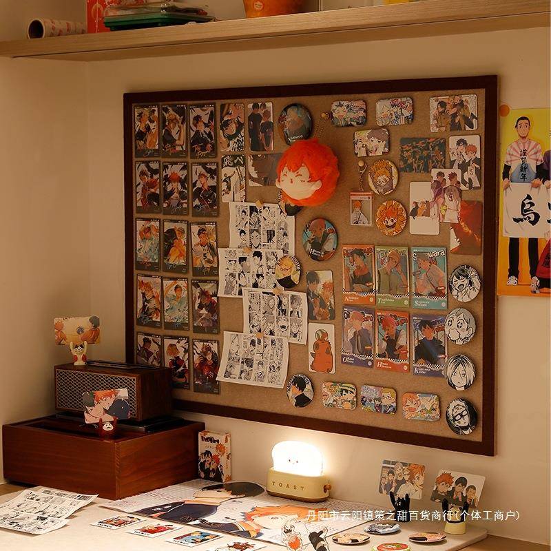 毛毡板墙贴痛墙谷子吧唧展示板照片墙背景板毛毡墙贴相片挂墙作品