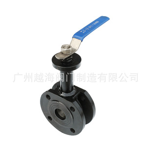 加长杆对夹式球阀 薄型长杆对夹球阀 意大利式薄型对夹式球阀越海