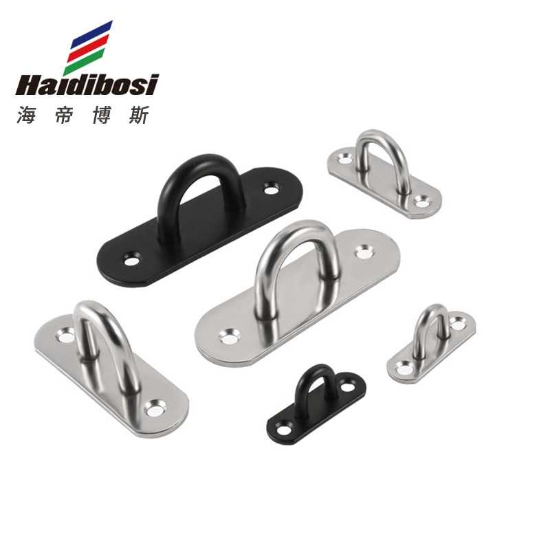 黑色不锈钢吊钩 投影幕布顶钩超重承重力风扇拉环U型钩灯饰沙袋钩