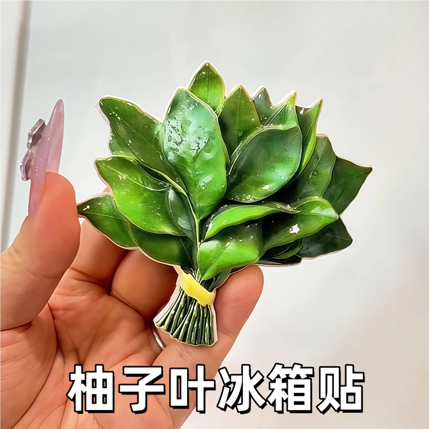 柚子叶冰箱贴可爱趣味高级亚克力磁贴磁吸装饰美观时创意转运个性,家居饰品,冰箱贴,淘宝优惠券,粉丝福利购,淘宝优惠卷