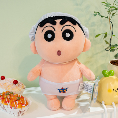 【官方正版】浴帽蜡笔小新玩偶