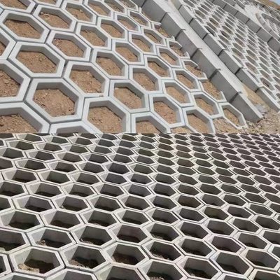 水泥六角砖定制砖边砖块六棱混凝土空心砖河道护坡六安徽工地六角
