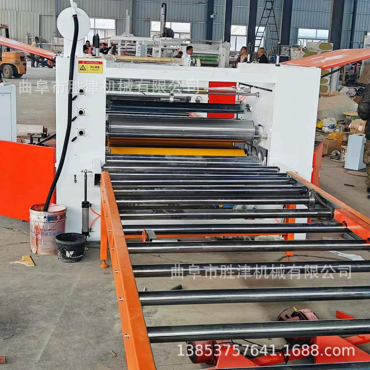 木饰面板皮革贴面机各种规格碳晶板覆膜生产线纤维板平贴机