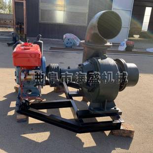 流量980立方12寸柴油混流泵14寸350HW 8电机直连抽水泵抽水机