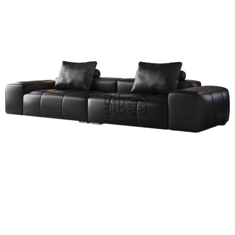 rcs像素沙发极简意式豆腐块真皮沙发别墅大平层客厅整装自由组合