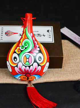 纯手工绘画京剧社火马勺脸谱面具装饰挂件中国风小礼品民俗特色