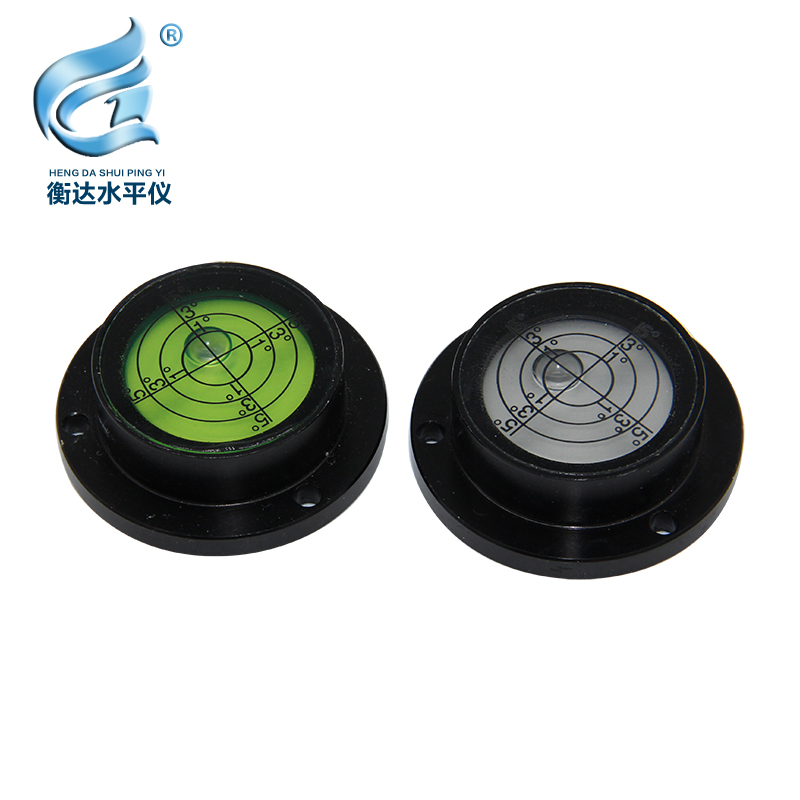 金属法兰水平仪水准器高精度水准仪牛眼十字式水准泡珠