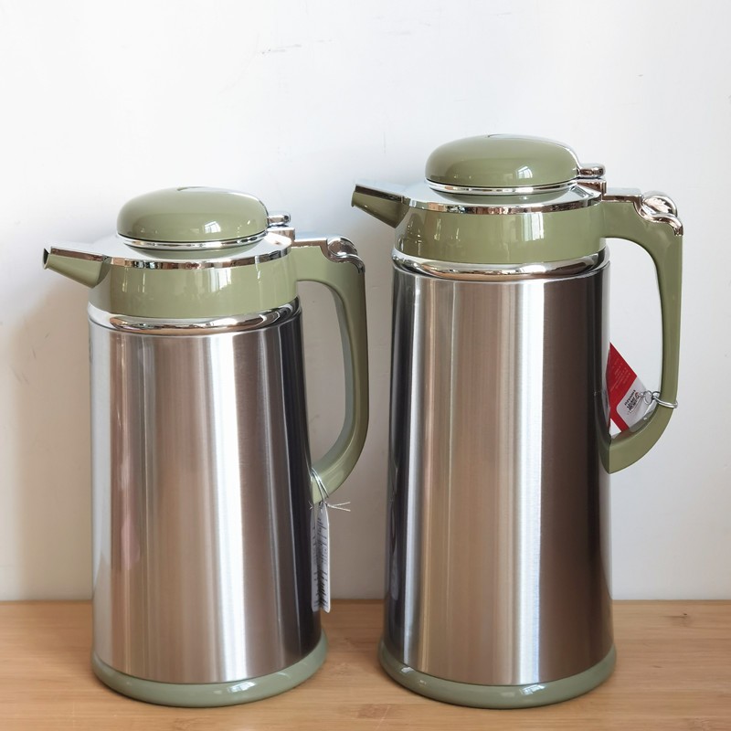 清水保温壶家用热水瓶大容量简约商务办公茶瓶小型按压车用