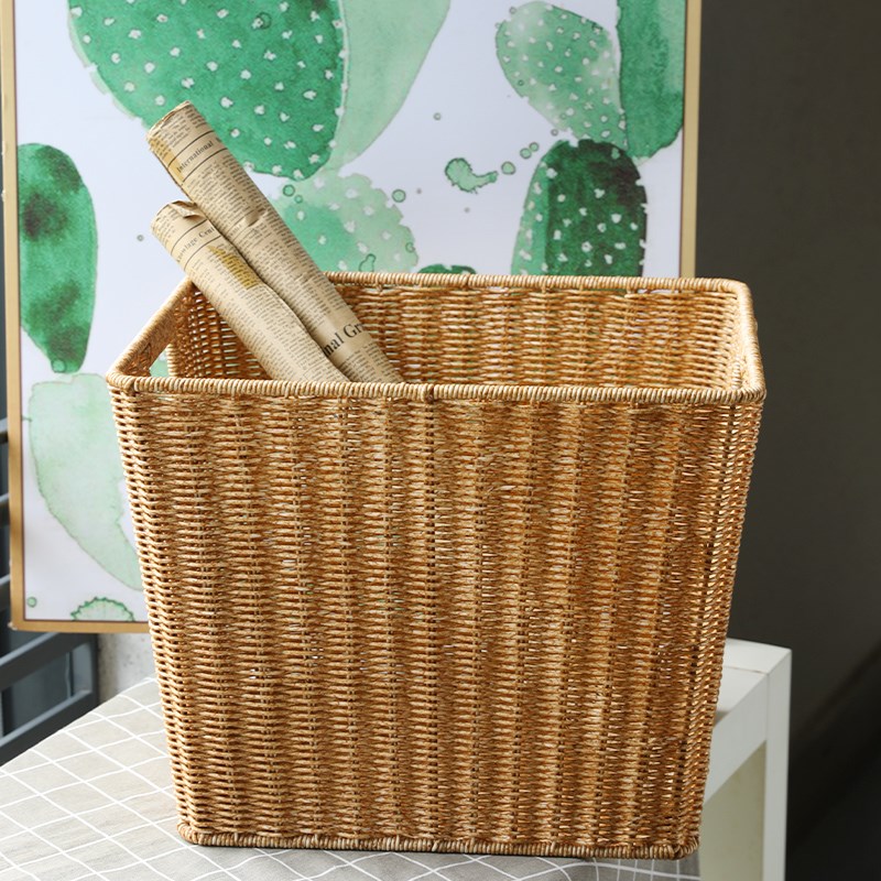 桂味源卧室换洗衣物收纳筐仿藤编浴室脏洗衣篮卫生间储物