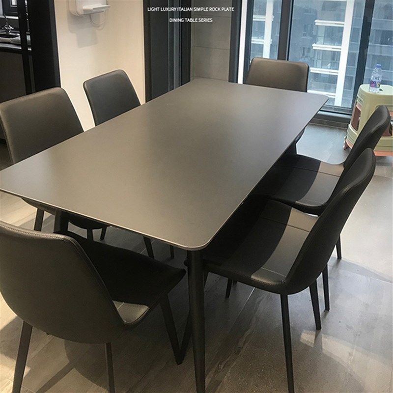 岩板餐桌轻奢现简约家用长方形小户型餐桌椅子组合,住宅家具,岩板餐桌,淘宝优惠券,粉丝福利购,淘宝优惠卷