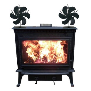 壁炉风扇六叶家用真火专用对流热循环高温温差发电热动力风扇