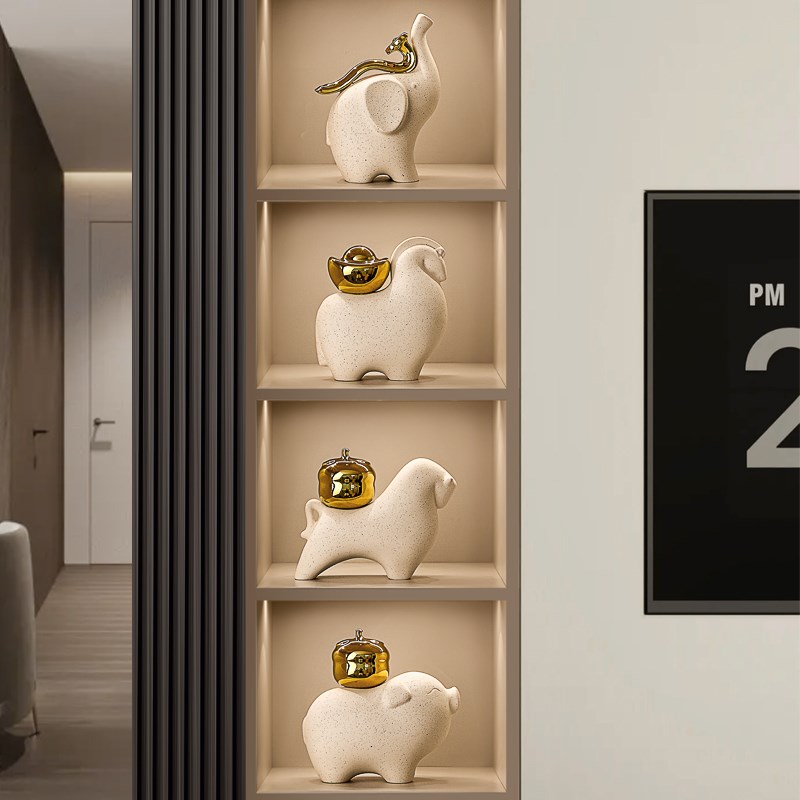贝汉美装饰品摆件轻奢高档客厅餐边柜桌面高端大气上档次套装