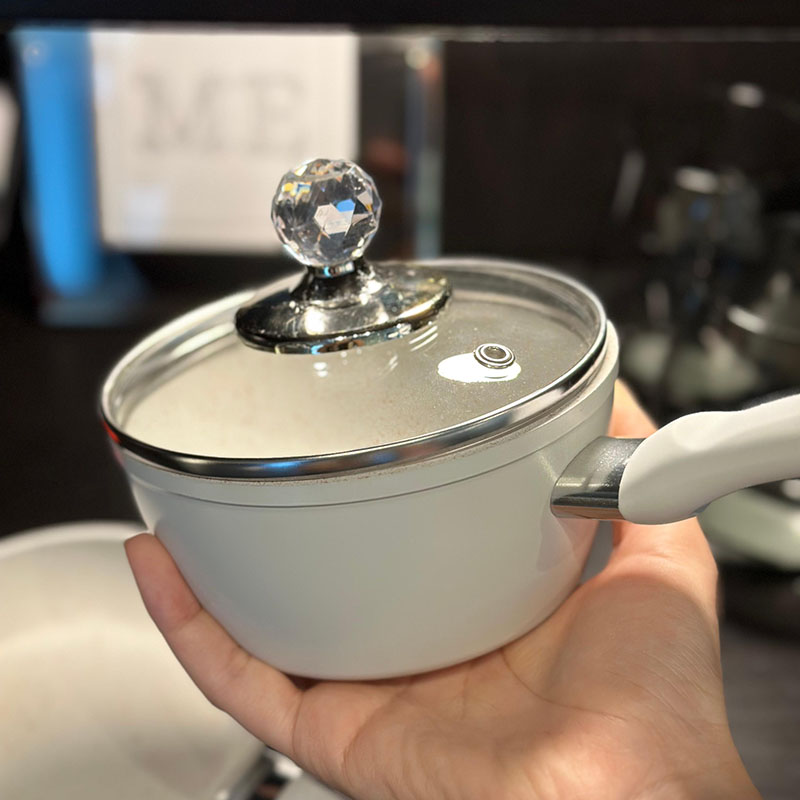 12cm迷你超小号奶锅小锅婴儿辅食锅米糊甜品锅熬糖不粘锅