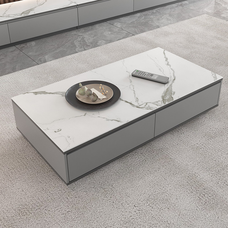 轻奢岩板茶几现家用客厅小户型极简茶几桌电视柜沙发组合套装,住宅家具,茶几,淘宝优惠券,粉丝福利购,淘宝优惠卷