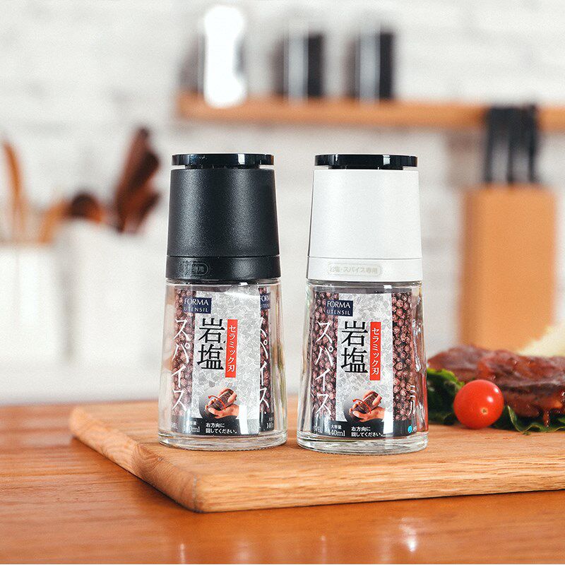 ASVE 花胡椒研磨器 手动芝麻研磨瓶厨房粗盐黑胡椒研磨器