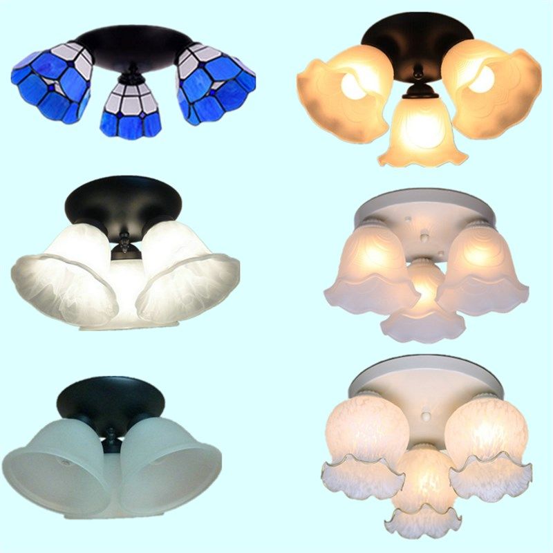 餐厅灯过道阳台餐厅卧室书房欧式铁艺简约三头吸顶吊灯,家装灯饰光源,客厅吊灯,淘宝优惠券,粉丝福利购,淘宝优惠卷