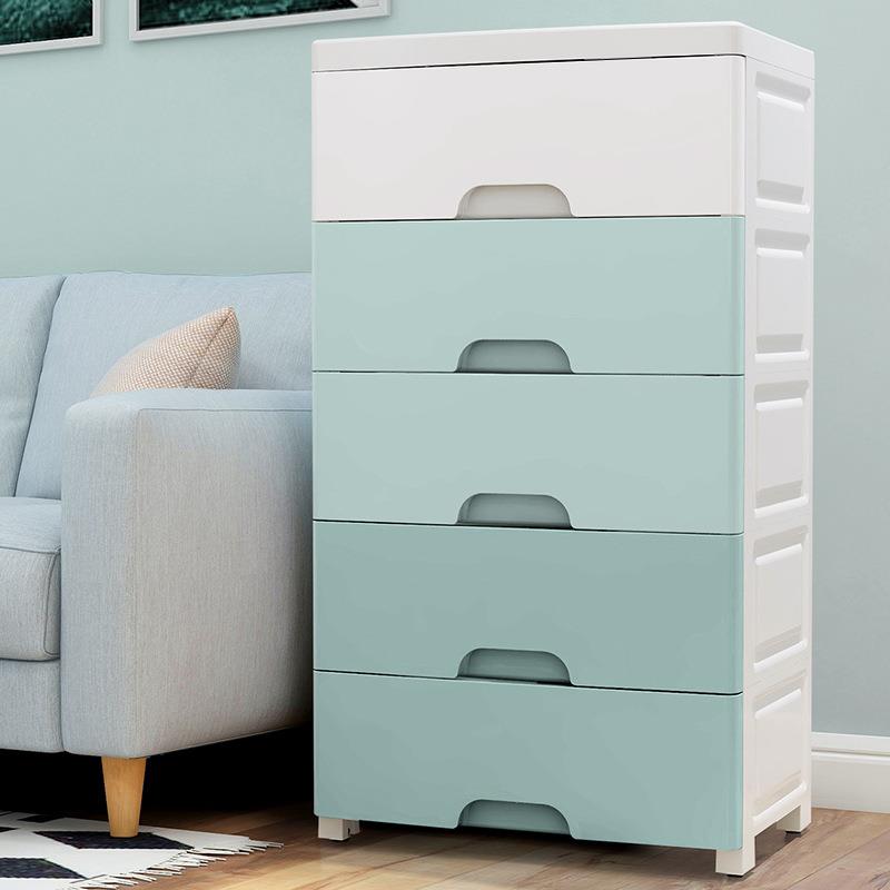 塑料抽屉式收纳柜子特大60cm婴儿童玩具整理储物箱宝宝简易衣柜子