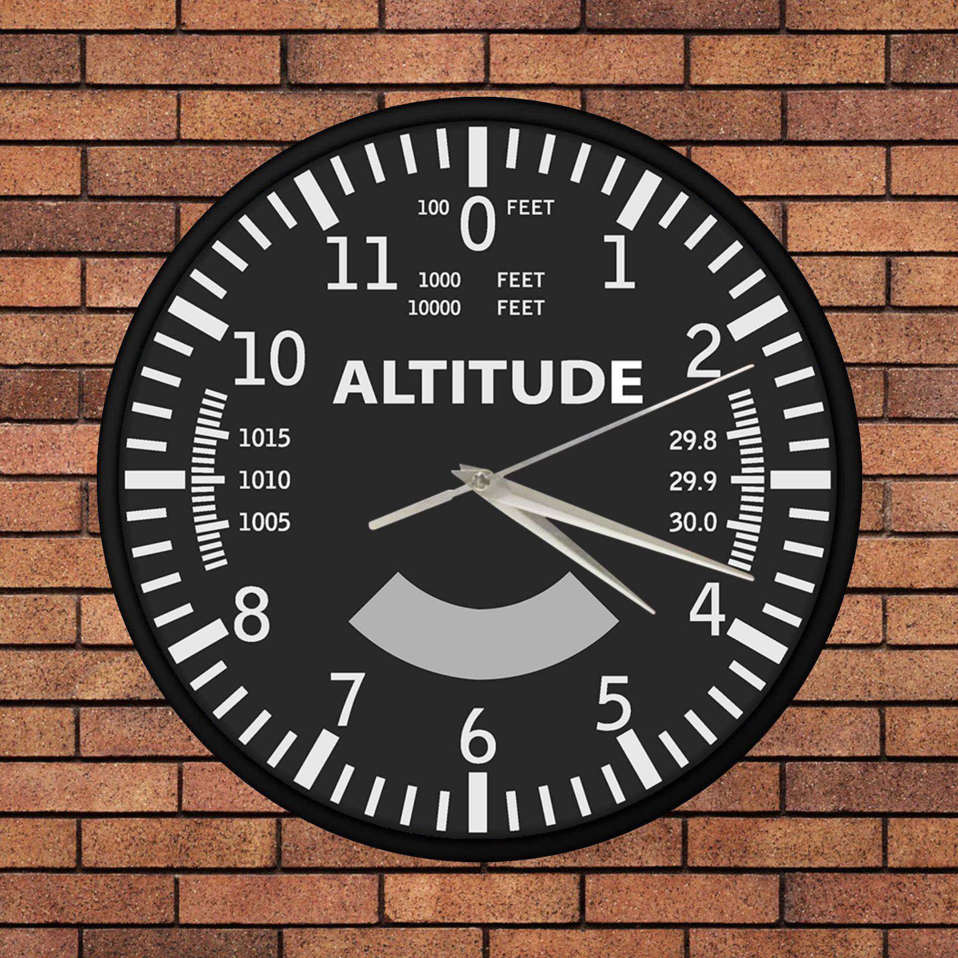 飞机表盘金属挂钟个性墙壁装饰艺术静音壁钟时钟