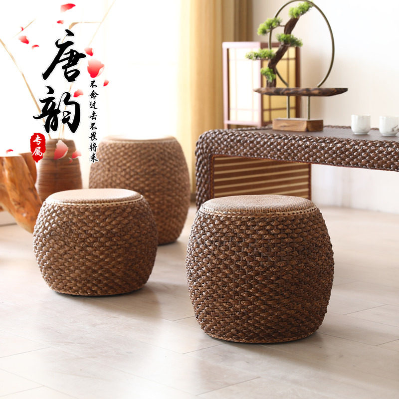 藤编榻榻米茶几坐墩矮凳田园换鞋凳沙发凳客厅卧室简约小茶凳,住宅家具,矮凳,淘宝优惠券,粉丝福利购,淘宝优惠卷