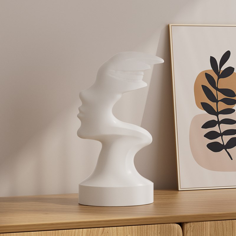 抽象艺术人物摆件小众雕塑样板间软装客厅装饰品