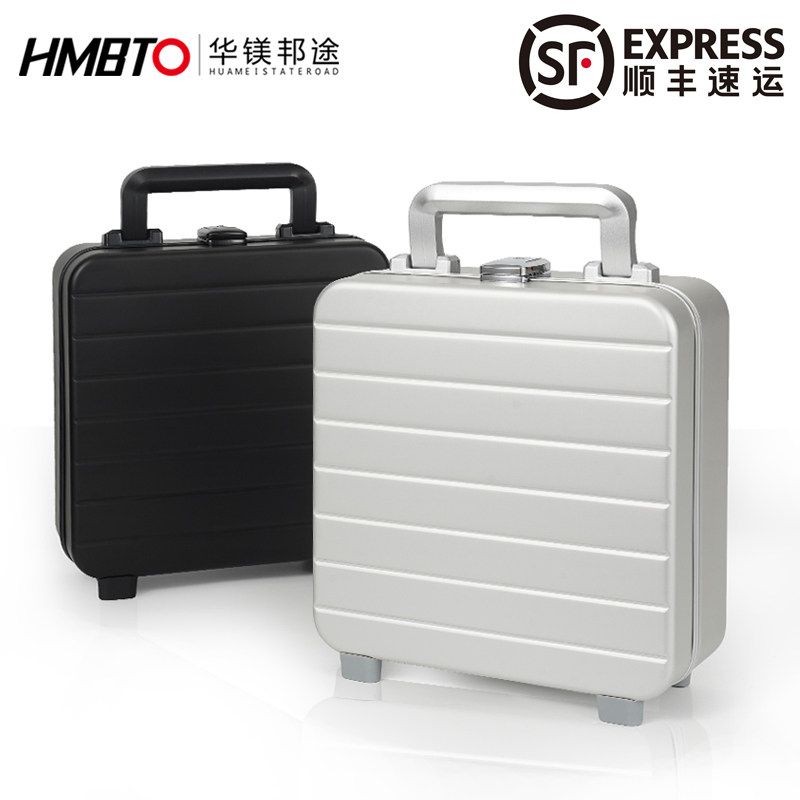 正方形铝镁合金小型金属家用首饰雪茄现金证件收纳工具箱