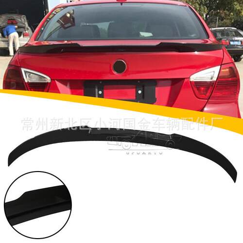 适用于宝马E90尾翼M4款无损安装可烤漆ABS宝马后扰流板直销