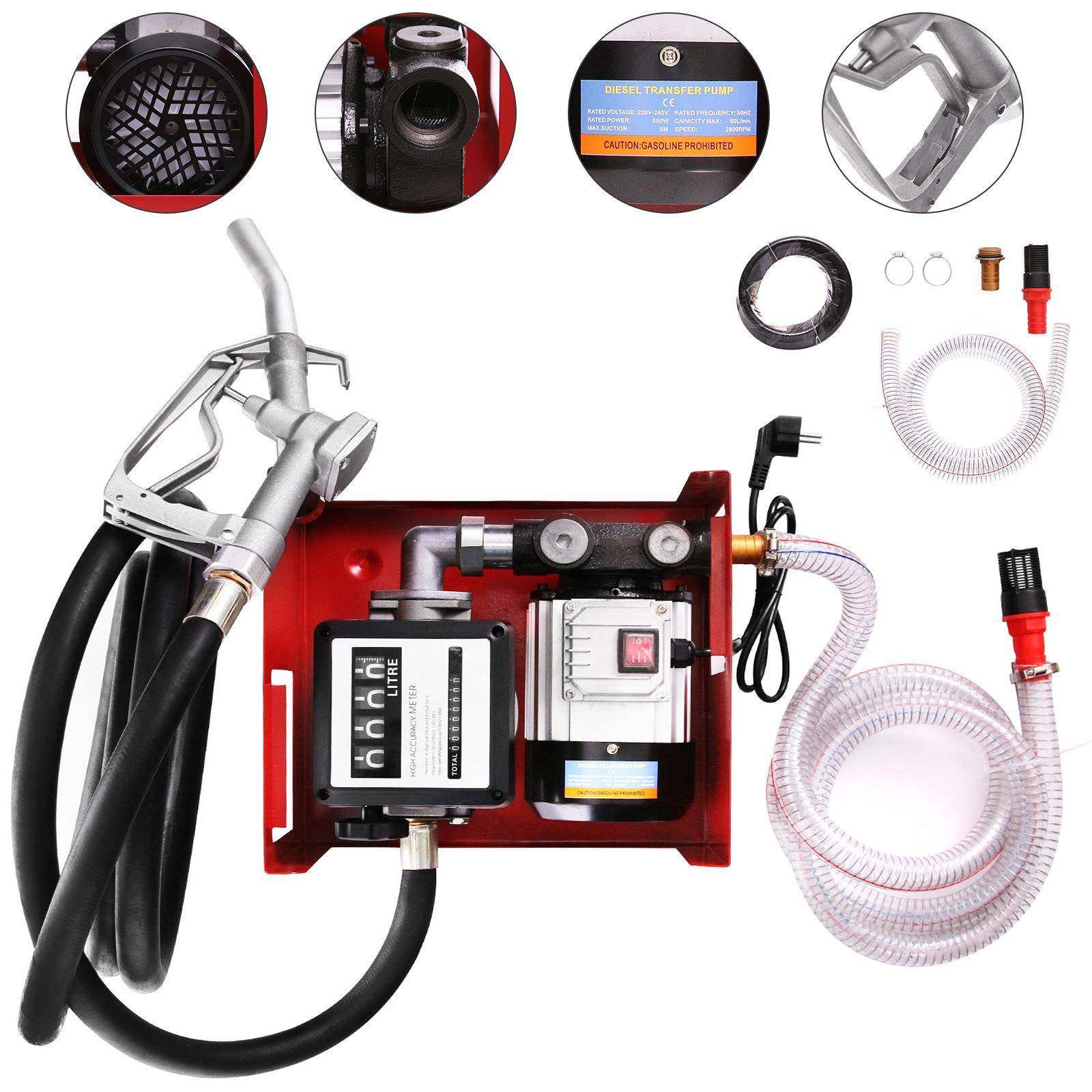 便携式电动燃油柴油泵FD60自吸输送泵加油泵传输泵机设备