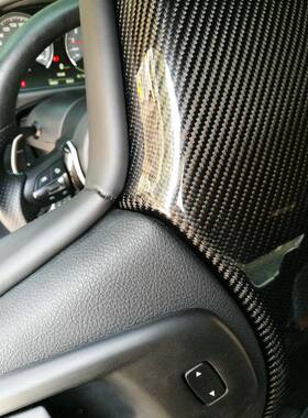 适用宝马F80 M3/F82 F83 M4碳纤维座椅后盖板 M4座椅椅背头枕后盖