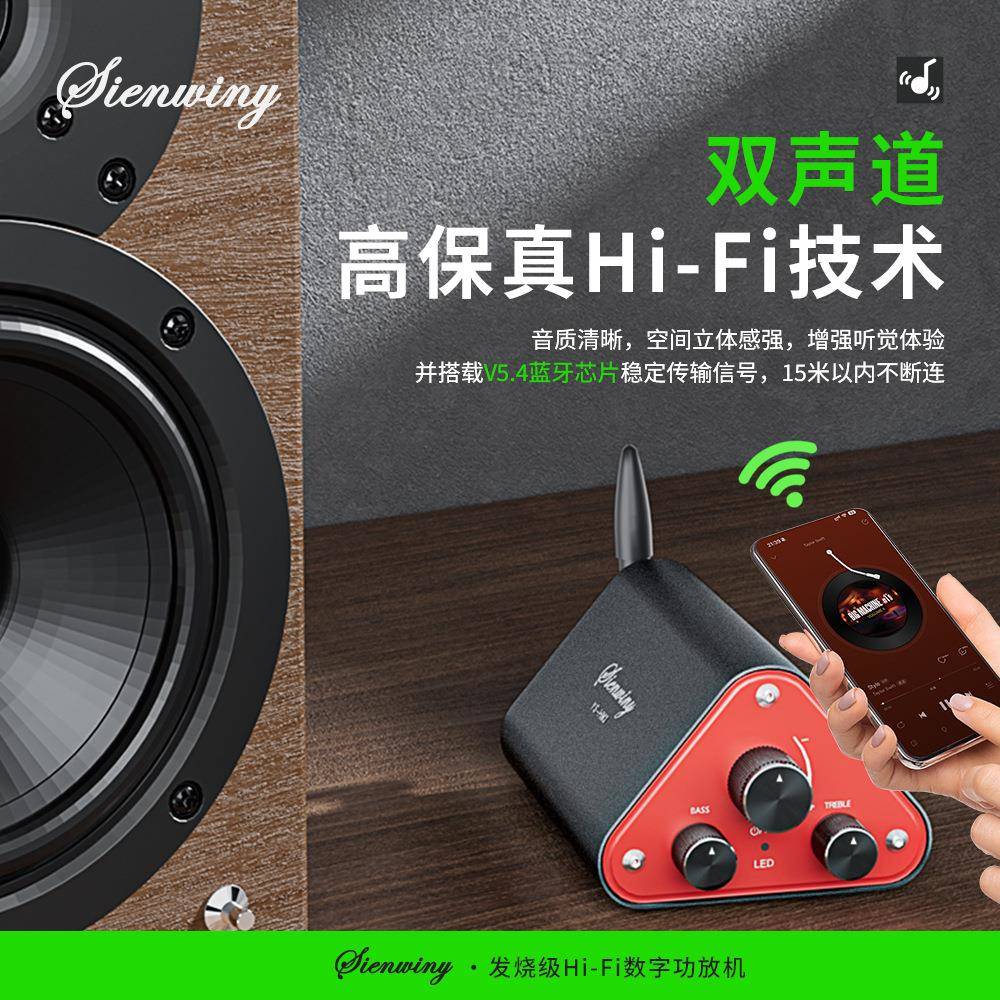 【折扣价】YS-HM3双声道Hi-Fi2.0立体声数字功放机TPA3116D2高性