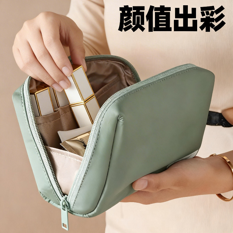 新款化妆包女便携式手包旅行小号收纳袋化妆品口红收纳包高端防水