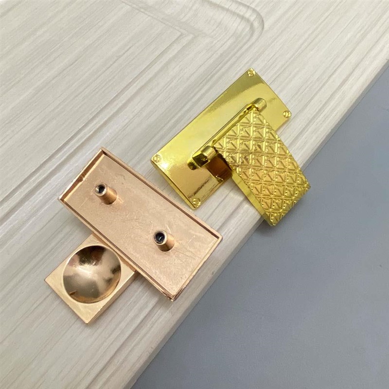 TURRI途锐抽屉轻奢五金T型方形金色拉手家具配件橱柜地柜子门拉手