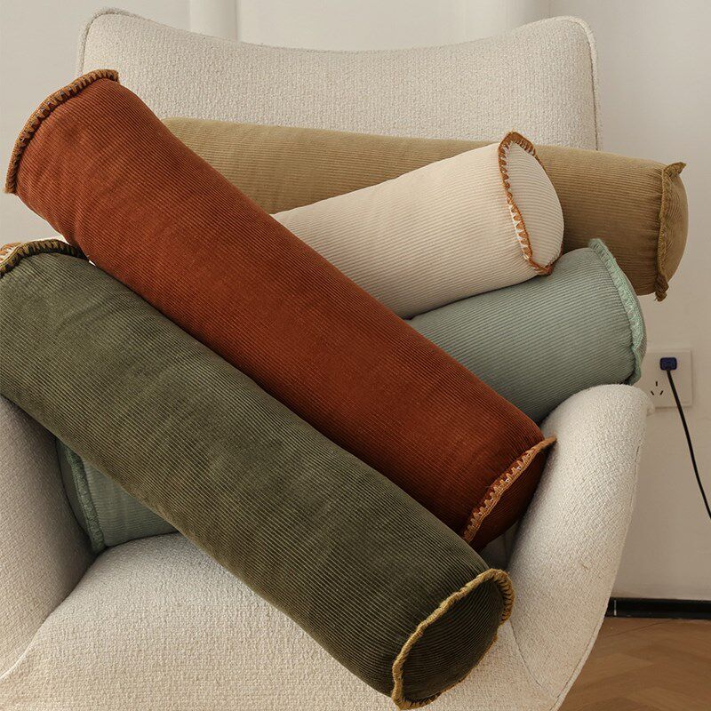 网红糖果枕头客厅沙发腰靠腰枕圆形抱枕异床靠垫靠卧枕室形头靠