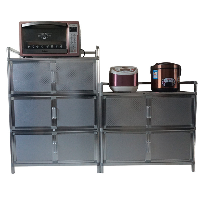 加厚升级版拉丝碗柜阳台柜厨房柜简易铝合金柜储物柜子,住宅家具,餐边柜,淘宝优惠券,粉丝福利购,淘宝优惠卷