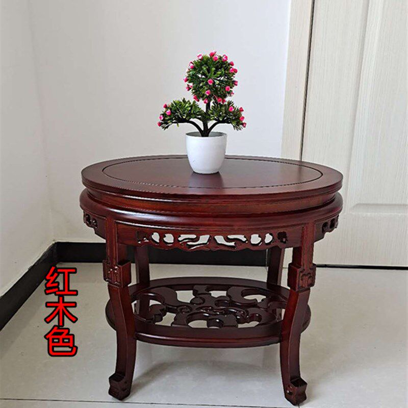 花架实木榆木仿古欧式室内客厅子盆景架鱼缸架吊兰中式绿萝