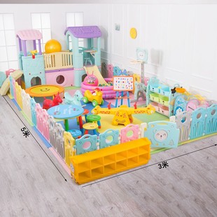 S店儿童游乐区幼儿设备小型室内家用游乐场滑梯秋千组合