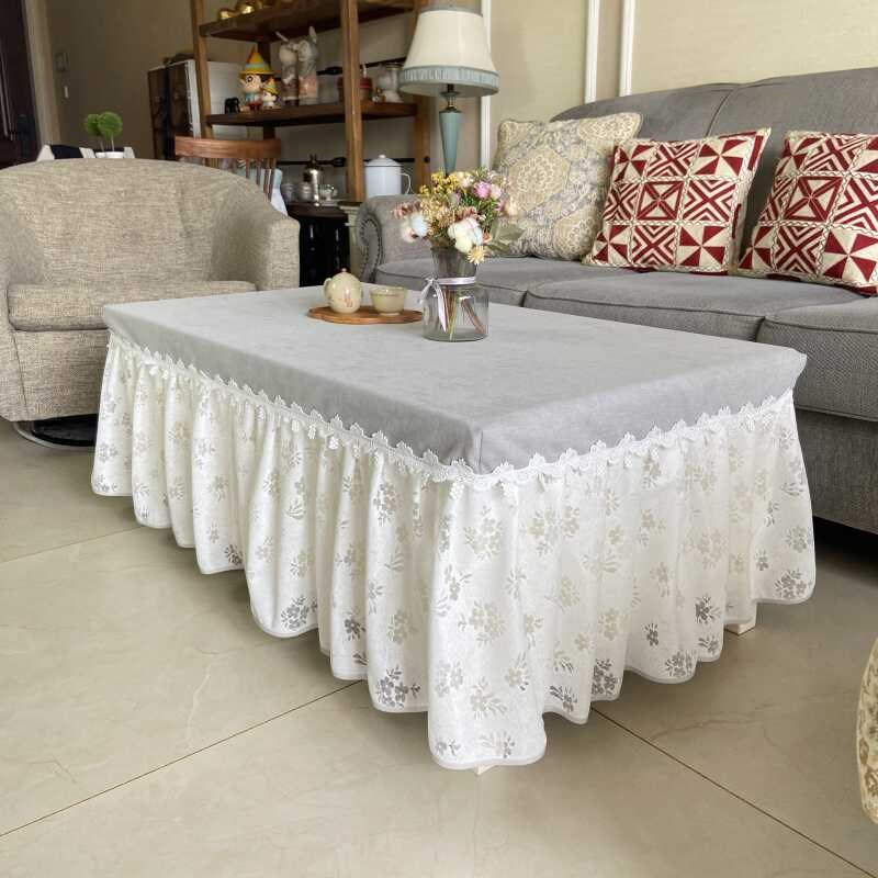 新款桌布罩套升降电烤火炉电视柜罩简约家用客厅长方形茶几餐桌套