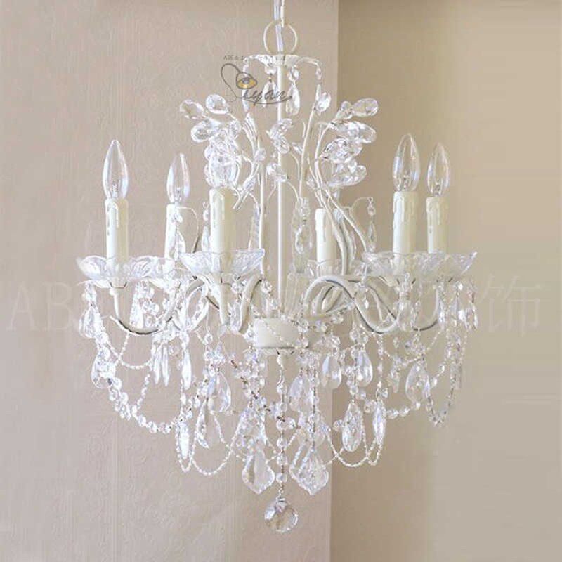 ABe枝口园白色花蕾出叶吊灯 欧法式田 公主房卧室灯