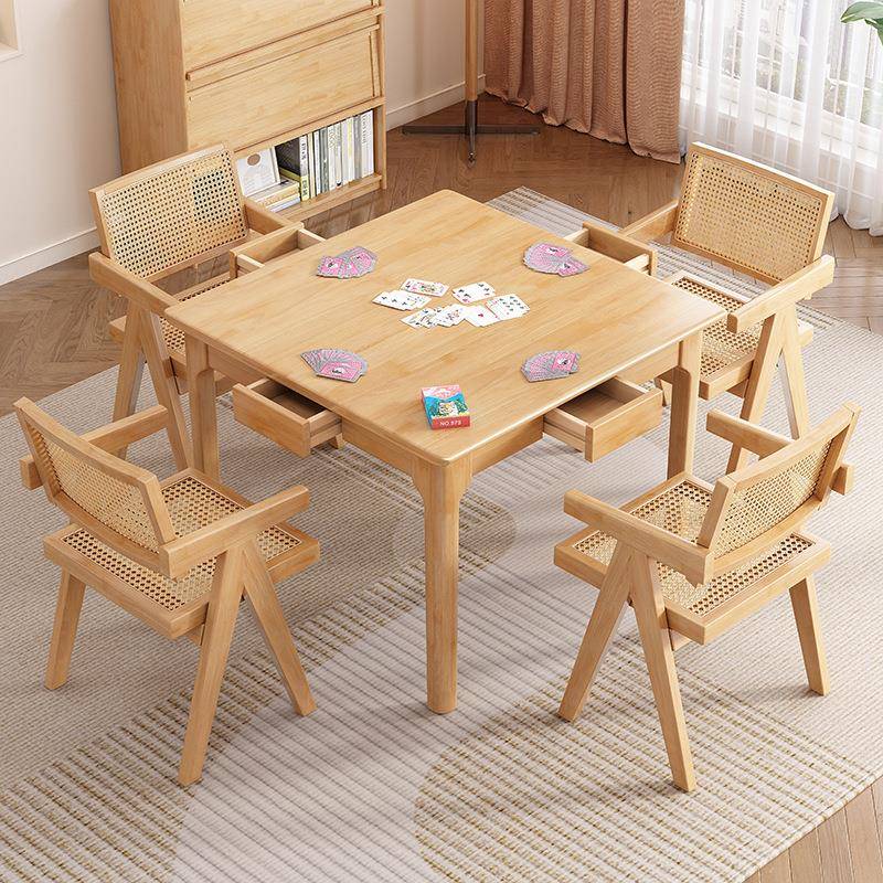 正方形实木小方桌八仙桌家用餐桌掼蛋专用桌棋牌桌打牌桌子四方桌