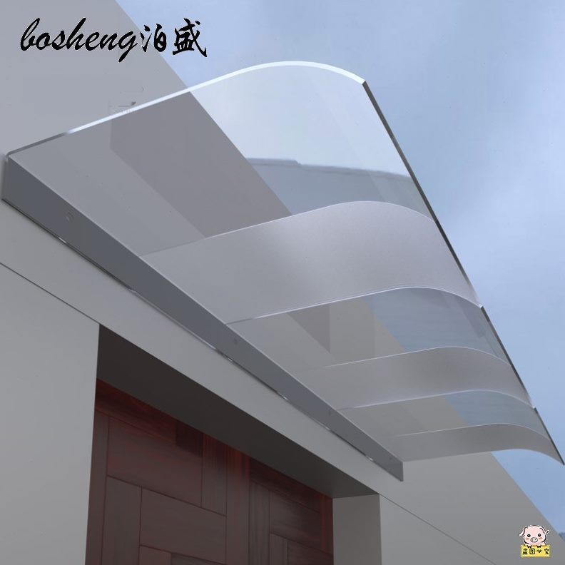 透明挡板无声防雨阳台屋雨雨棚户外窗户檐遮隐形挡静音家用防水罩