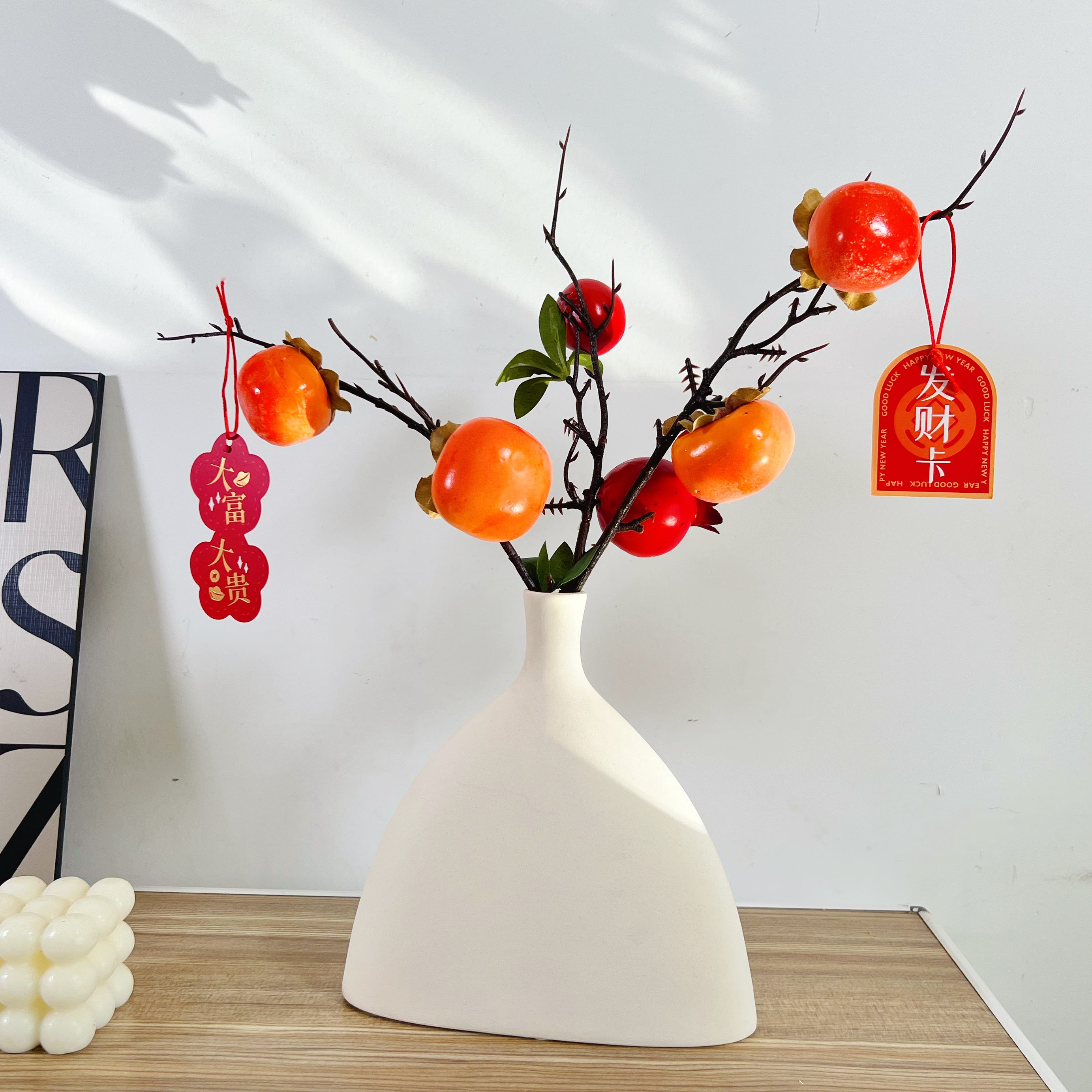 布置元旦居家节节C乔迁公司新年会R装饰摆件年花瓶OOL春礼物日
