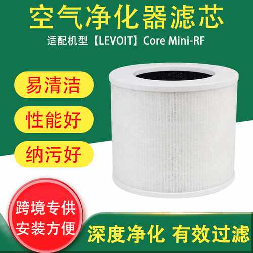 适配LEVOIT空气净化器配件Core mini-RF替换活性炭过滤网滤芯