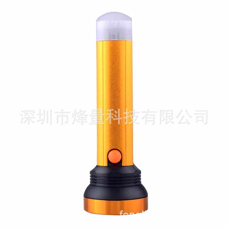 led锂电充电手电筒 铝合金户外大功率强光远射照明家用应急灯