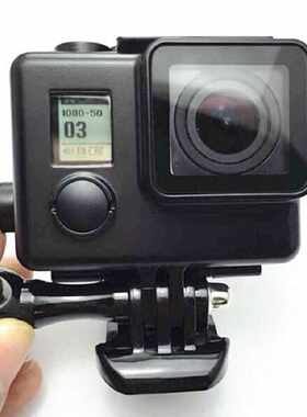 gopro配件适用GoPro Hero3+ 4运动相机防水壳黑金刚防水壳保护壳