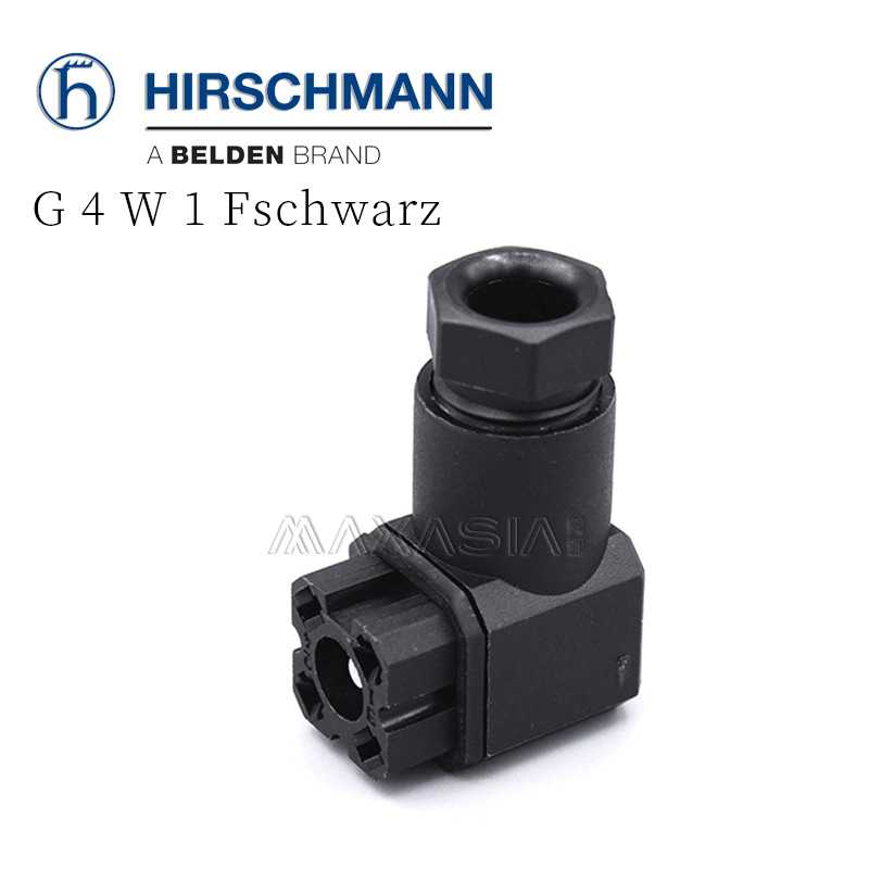 G4W1F赫斯曼hirschmann焊接插座 932-157-100 932157100黑色