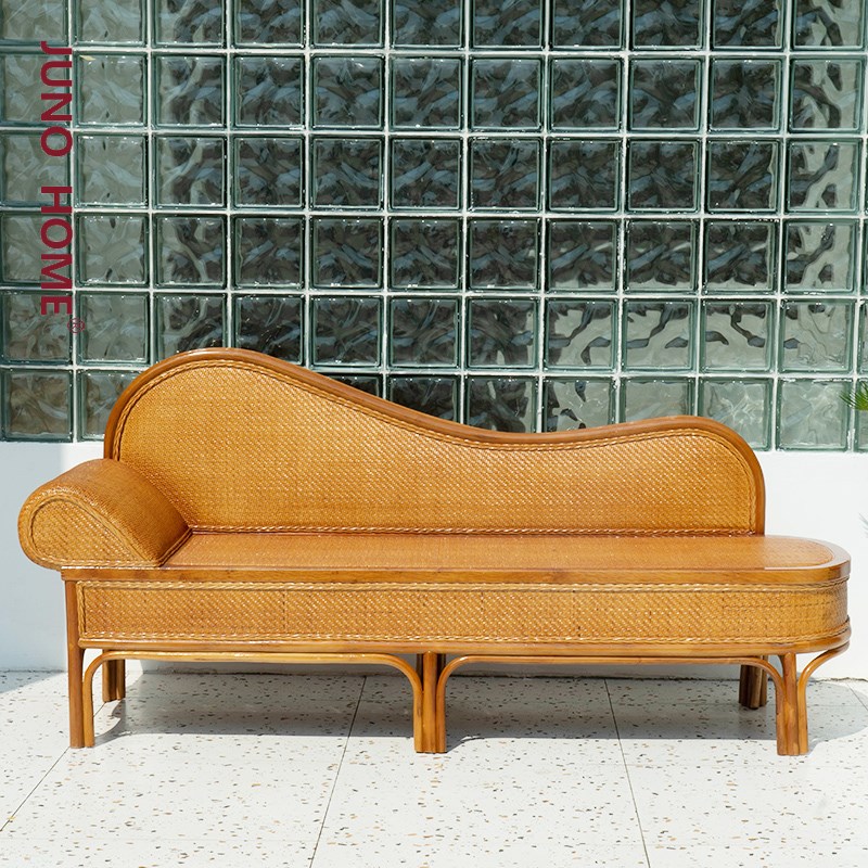 jhoe贵妃椅天然真藤编织沙发贵妃床躺椅藤艺藤椅藤器家具床