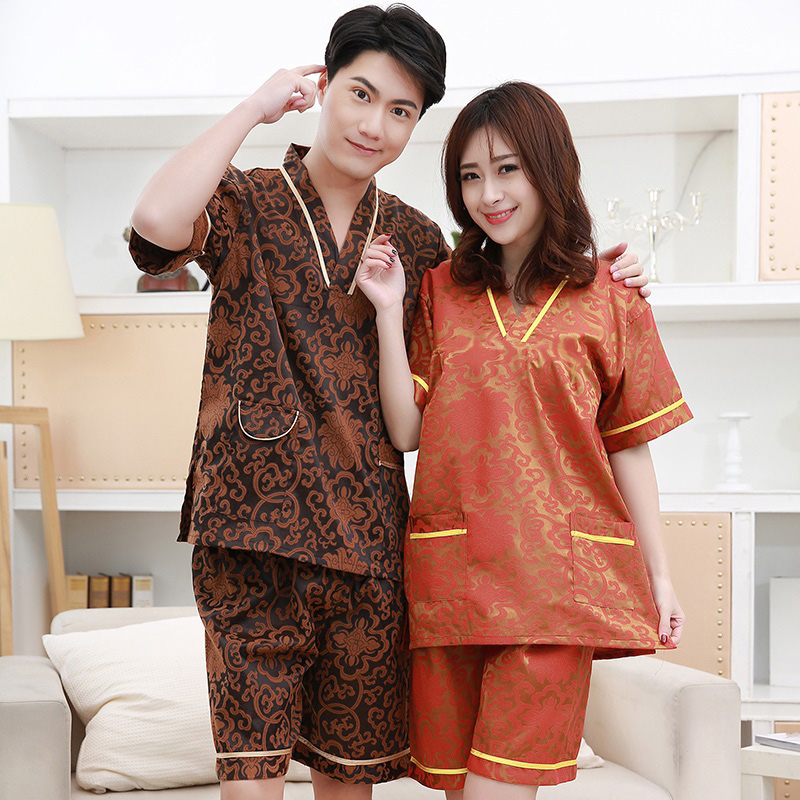 汗蒸服女款情侣男士桑拿服安然纳米大码足疗浴服按摩服客人